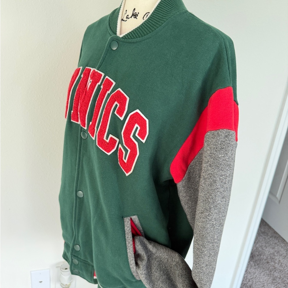 Mitchell & Ness Seattle Super Sonics Varsity Jacket Hardwood Classics Sz L - Picture 14 of 16